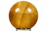 Polished Honey Calcite Sphere - China #323004-1